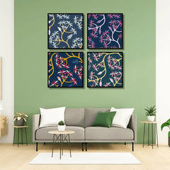 Nature Leaf Pattern Design (4panel) Wall Art