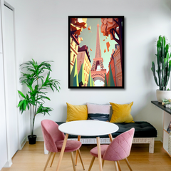 Paris Eiffel Tower Canvas frames Wall Art