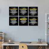 Positive Motivational Quotes (6Panel) Wall Art