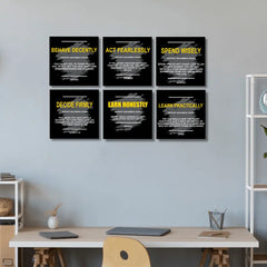 Positive Motivational Quotes (6Panel) Wall Art