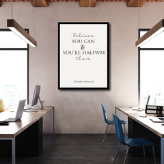 Positivity & Inspirational Quote Canvas Frames Wall Art