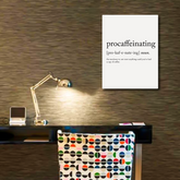 Procaffeinating Coffee Canvas Frames Wall Art