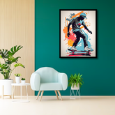 Silhouette of skater Canvas Frames | Wall Art