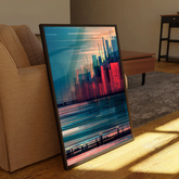 Tokyo Glitch Canvas Frames Wall Art