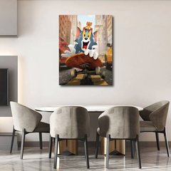 Tom&Jerry in Trouble Canvas Frames Wall Art
