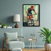 Trailside Park Mountain Bike Canvas Frames | Wall Art