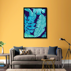 Tropical Greens Leaves Design Wall Art