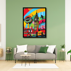 Vintage London Building Canvas Frames | Wall Art