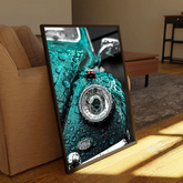 WATER DROPS HITTING PORSCHE Canvas Frames Wall Art