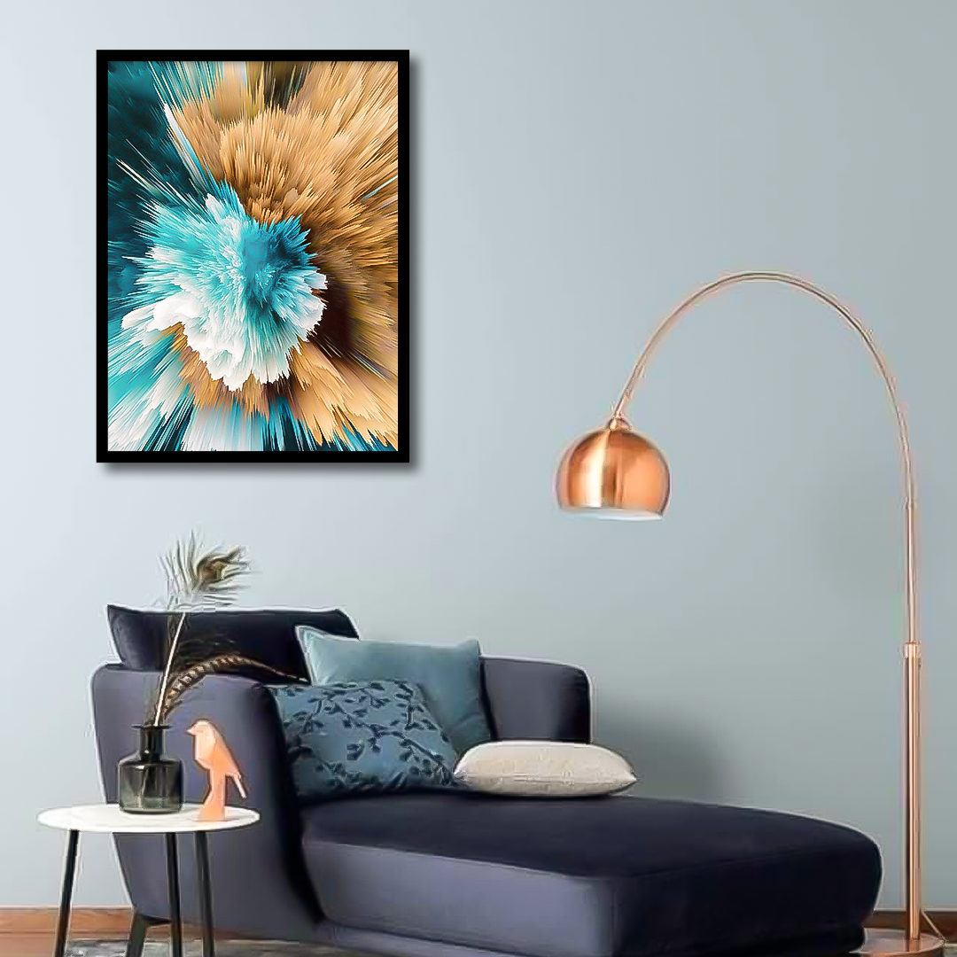 Golden Swirls Art Canvas Frames | Wall Art