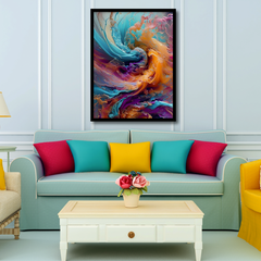 Paint Swirl Canvas Frames | Wall Art