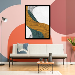 Rumlly Abstract Gilded Canvas Frames | Wall Art