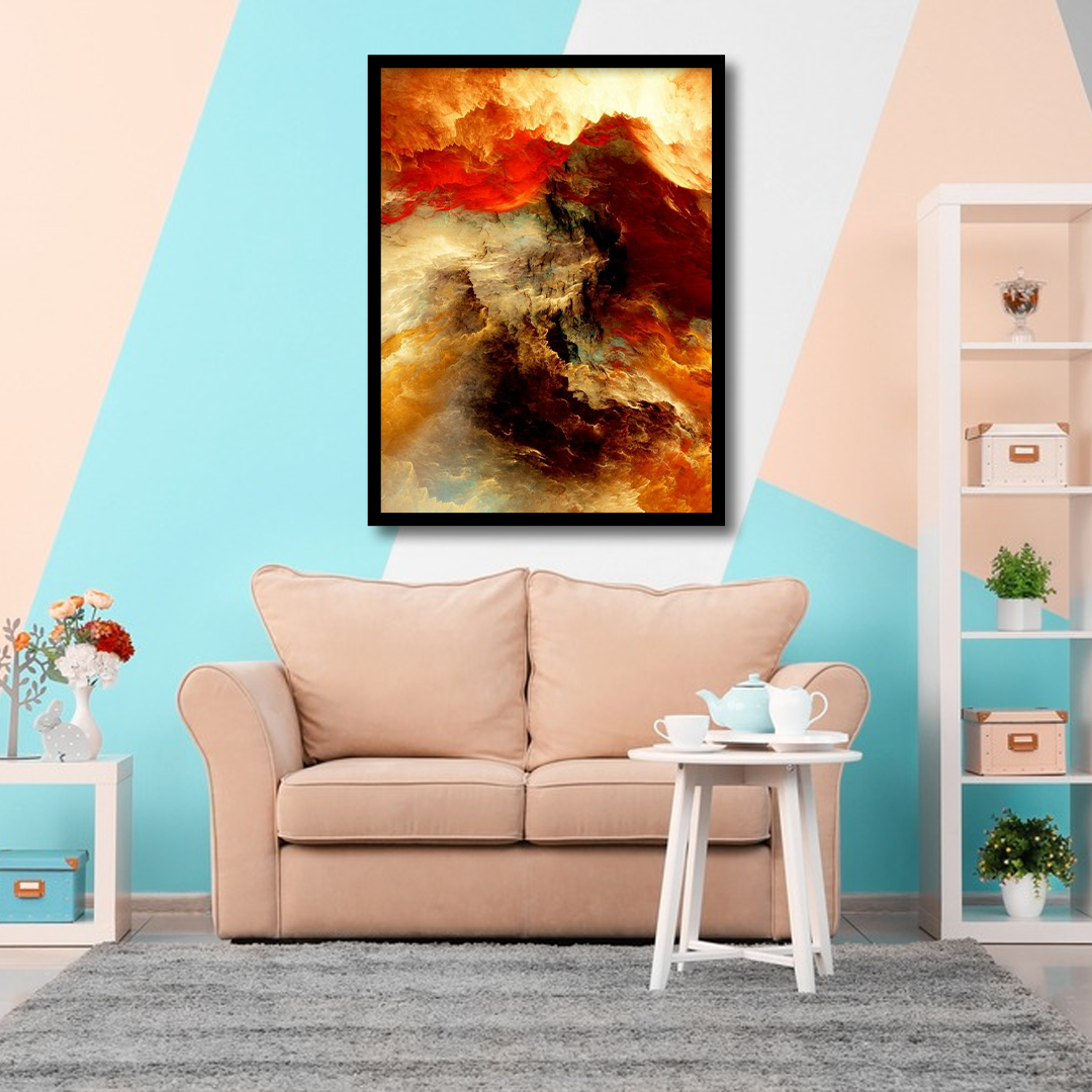 Orange Cloud abstract Canvas | Wall Art