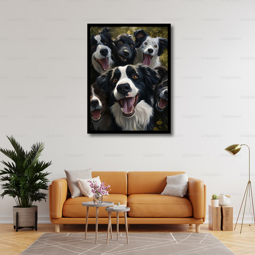 Cute Little Dogs Canvas Frames