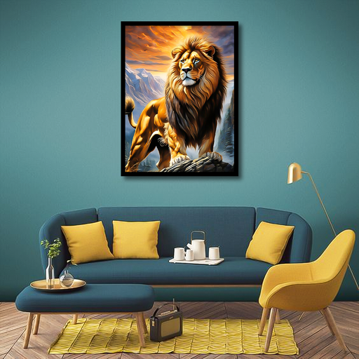 Majestic Lion Canvas Frames