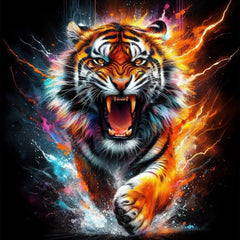 Vintage Lion (4 Panel) Wall Art