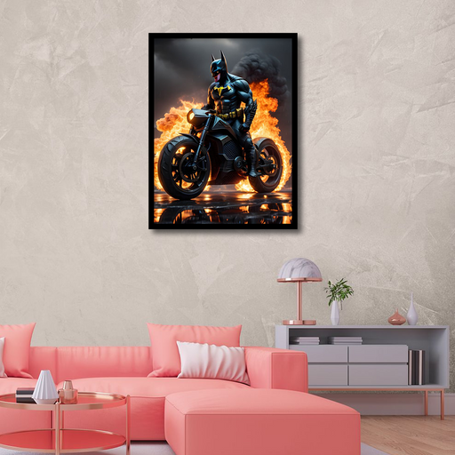 Batman's Bike Canvas Frames