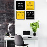 Passionate Inspiring Quotes (4Panel) Wall Art