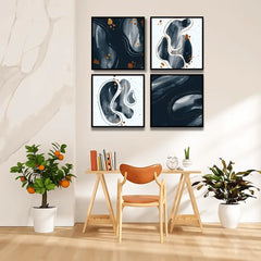 MUET Hand Painted Watercolor (4Panel) Wall Art