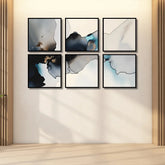 Abstract Background Of Marbleinspired (6Panel) Wall Art