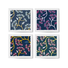 Nature Leaf Pattern Design (4panel) Wall Art