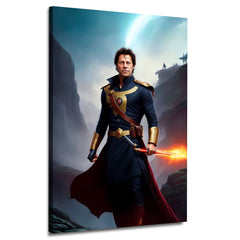 Imran Khan AI Sketch Wall Art