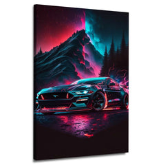 Glossy Ford Mustang | Wall Art