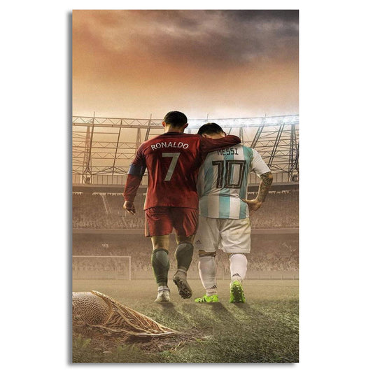 Mutual Respect | Messi & Ronaldo Wall Art