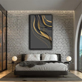 Abstract luxury wavy shape | Wall Art
