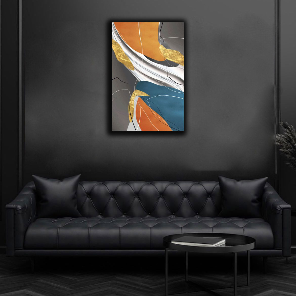 High-class Gold Foil Abstract Canvas | Wall Art