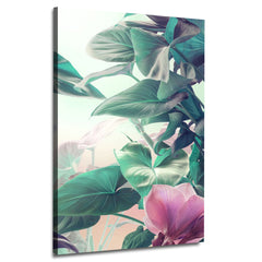 Tropical plants seamless pattern | Wall Art