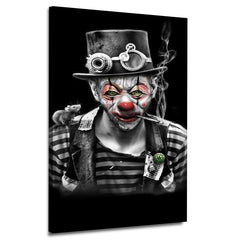 Smoking Clown Portrait | Wall Art