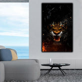 Angry Tiger Portrait | Wall Art