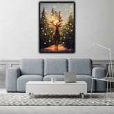Beautiful Deer in pine woods | Wall Art