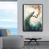 Beautiful Peacock On Tree | Wall Art