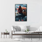 Boy With Slugger And Money | Wall Art