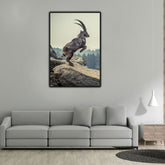 Capricorn Rock Animal Canvas | Wall Art