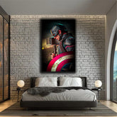 Captain America With Hammer Wall Art