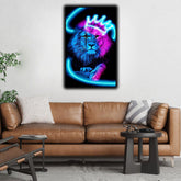 Glowing Lion Portrait | Wall Art