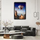 Hot Air Balloons Flies In Sunrise Wall Art