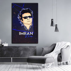 Imran Khan AI Sketch Wall Art