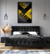 My Life My Rules Motivational Canvas | Wall Art