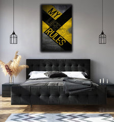 My Life My Rules Motivational Canvas | Wall Art
