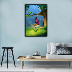 Nature scene with butterfly | Wall Art