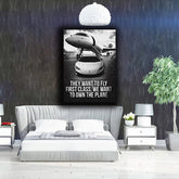 Own the Plane Canvas | Wall Art