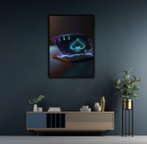 Poker Neon Ace Cards | Wall Art