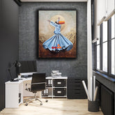 Serenity of Sufi Whirling Dervish Rumi | Wall Art
