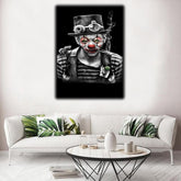 Smoking Clown Portrait | Wall Art