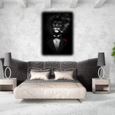 Smoking Lion Canvas Painting | Wall Art