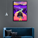 Trippy Wheels | Wall Art